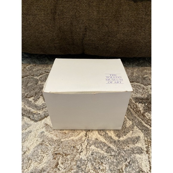 Christmas Art Glass Hand Blown Ornament  Toledo Museum of Art NEW Ball Red - Picture 5 of 5